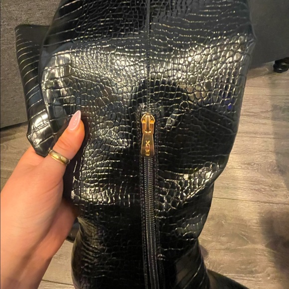 Nordstrom Knee high alligator print heels - Picture 5 of 6